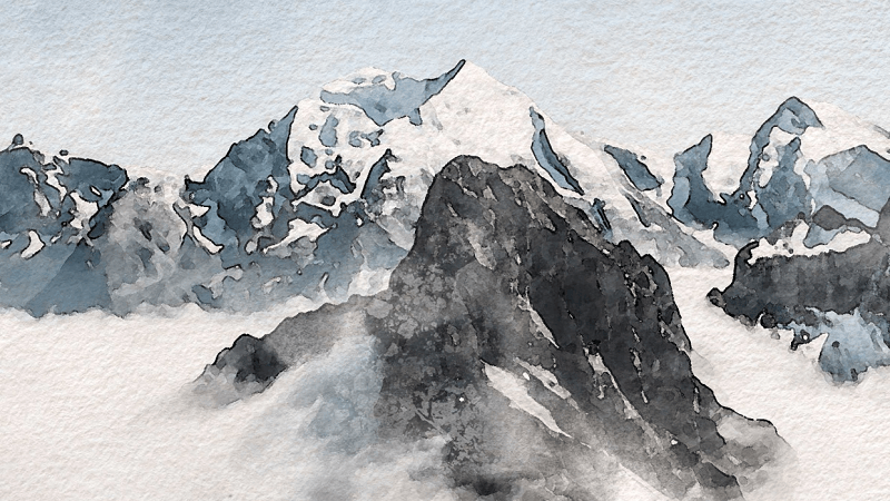 Watercolor Mountains